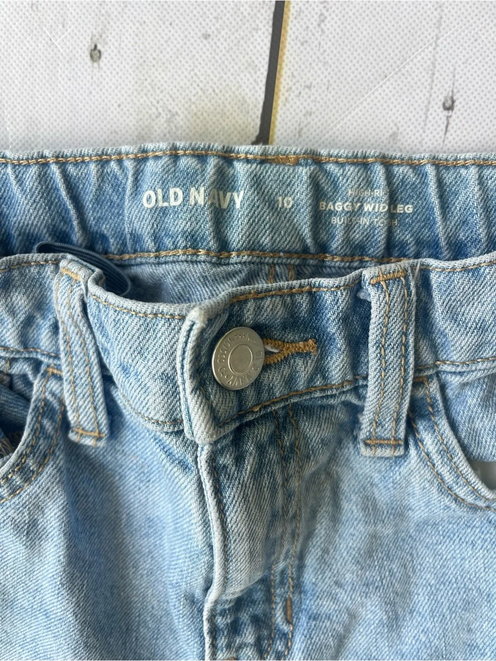 BUNDLE of 4 Old Navy girls baggy wide leg size 10 jean